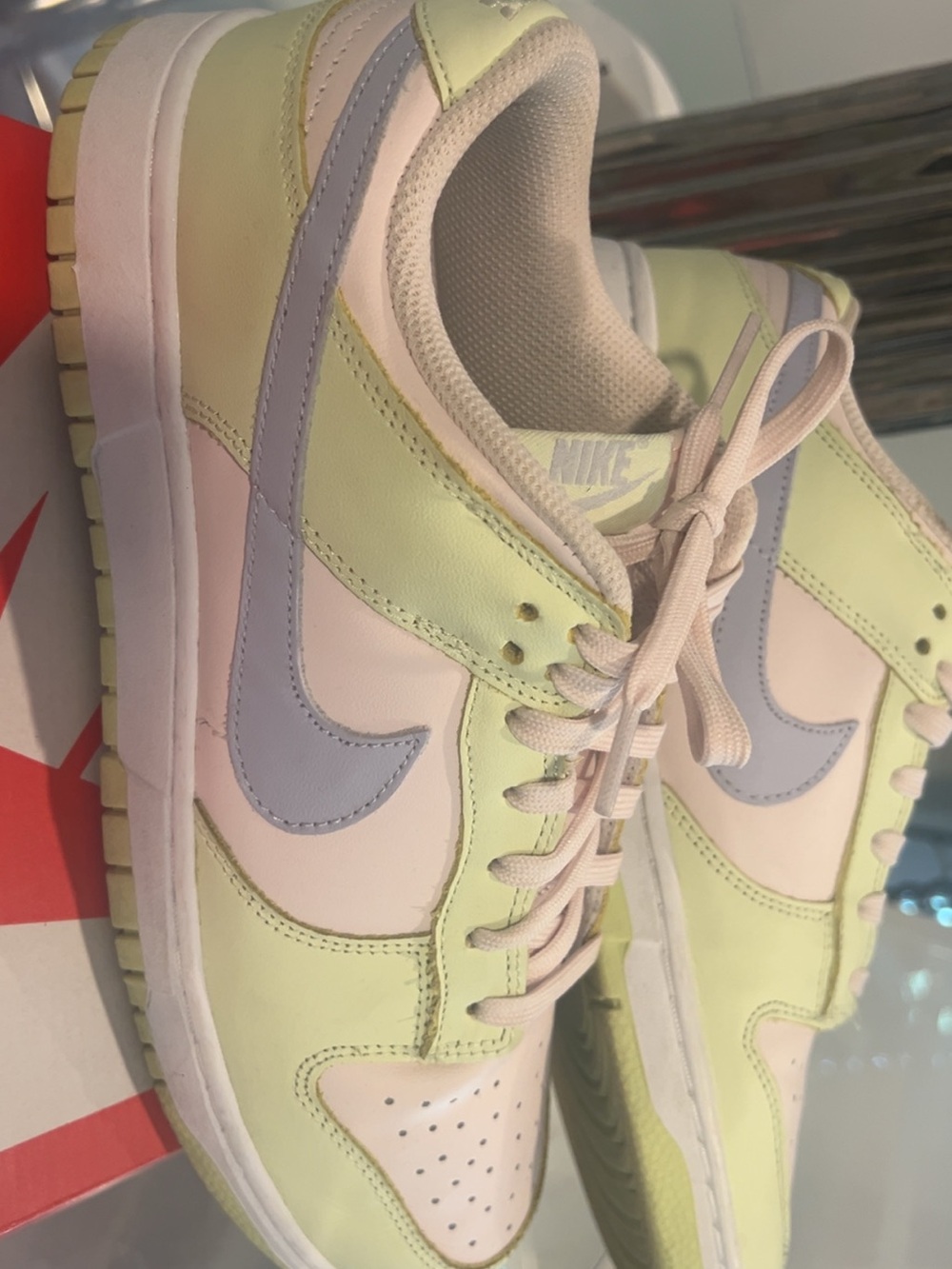 Nike Women’s Pastel Green & Lavender Low-Top Sneakers